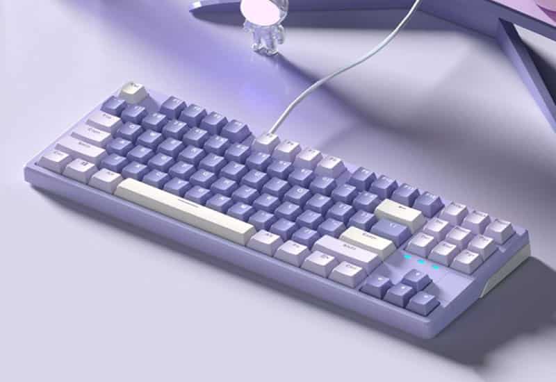 Bàn phím bền bỉ, phản hồi nhanh hỗ trợ gõ chính xác Bàn phím cơ bền bỉ, phản hồi nhanh cho người dùng