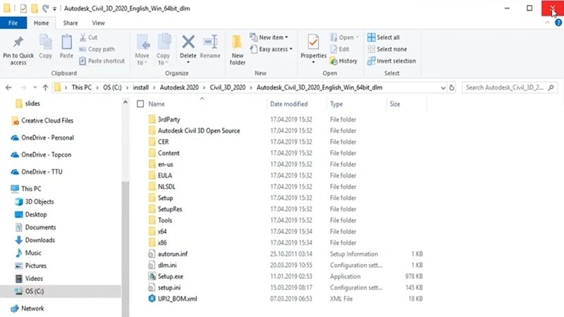 Giải nén Autodesk Civil 3D 2020 Hướng dẫn cài đặt Civil 3D 2020 miễn phí vĩnh viễn