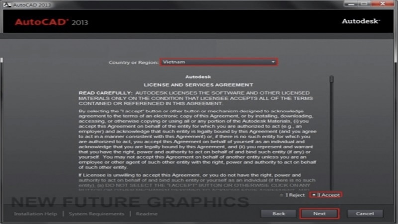 Hướng dẫn bước 3 Tải AutoCAD 2013