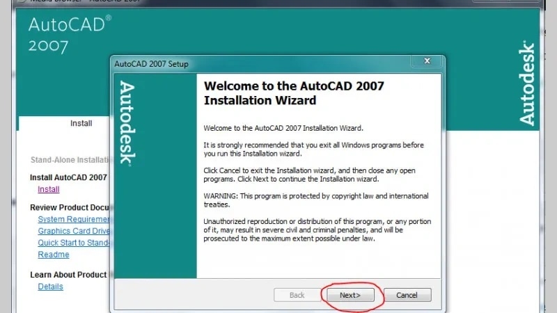 Tích “I accept”, rồi bấm Next