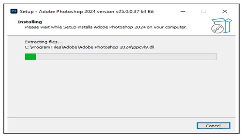 Vui lòng chờ để phần mềm được cài đặt tải phần mềm nhanh chóng