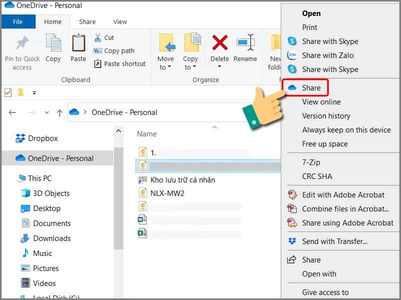 Cách dừng chia sẻ tệp tin trên OneDrive for Business Hướng dẫn chia sẻ tệp tin trên OneDrive for Business