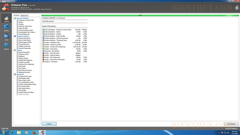 Cách dọn rác máy tính win 8, win 7