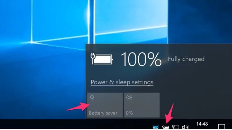 Hướng dẫn cách hiển thị phần trăm pin trên laptop win 7