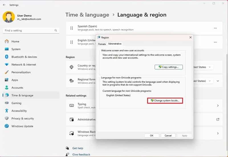 Chọn ngôn ngữ, thay đổi giọng nói và cài đặt nhận dạng Vào Settings, chọn Time & Language, rồi chọn Speech
