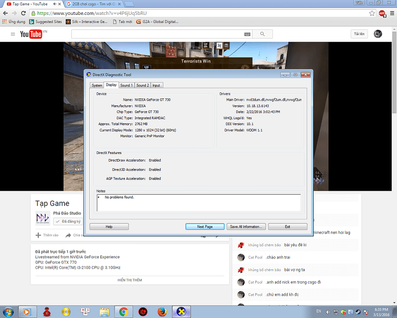 Xây dựng cấu hình chơi game CSGO