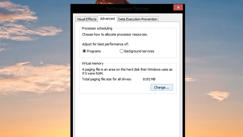 Cách chuyển page file sang ổ cứng khác