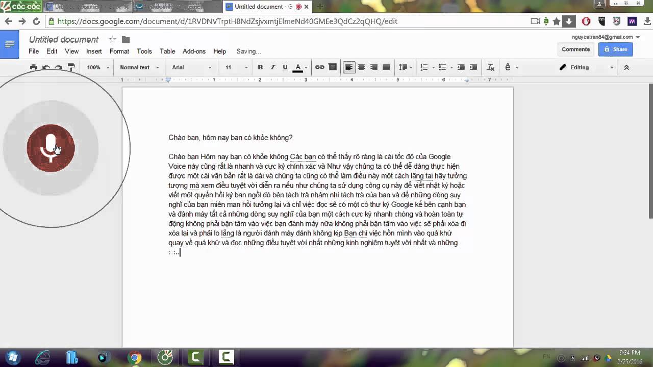 Chuyển giọng nói thành văn bản trên máy tính