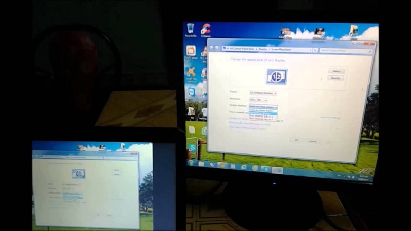 Chuyển màn hình laptop sang màn hình ngoài