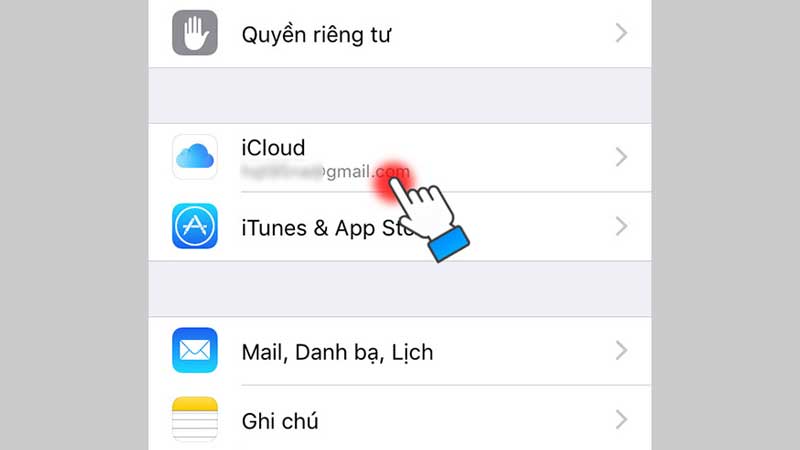 Cách đăng xuất iCloud trên điện thoại