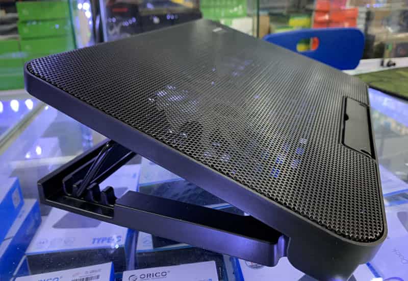 Đế tản nhiệt Cooling Pad N99 hỗ trợ đa kích cỡ laptop, bền chắc Giữ máy mát, tăng hiệu năng với quạt tản nhiệt laptop giá rẻ
