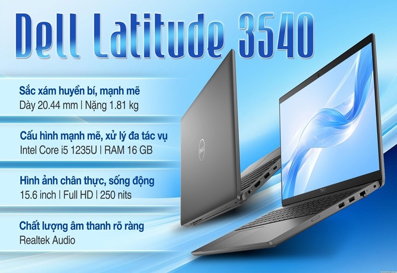 Dell Latitude 3540 – Laptop văn phòng bền bỉ, hiệu năng ổn định Dell Latitude 3540 – Laptop văn phòng hiệu năng ổn định