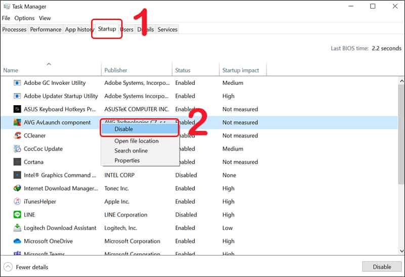 Khởi động lại các dịch vụ Windows để ổn định pin Cách sửa lỗi pin báo đầy nhưng máy vẫn tắt