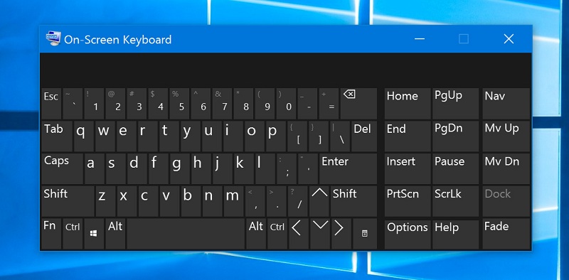 Cách mở bàn phím ảo trên win 10