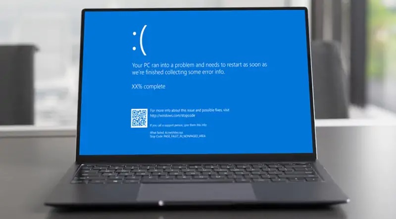 Nguyên nhân màn hình máy tính bị xanh