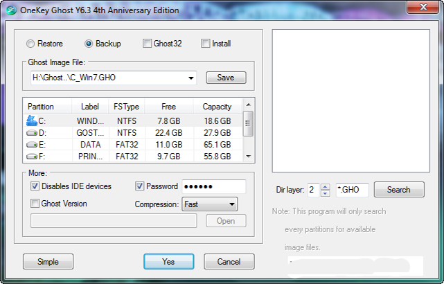 Cách Ghost Win 7 8 10 bằng Onekey