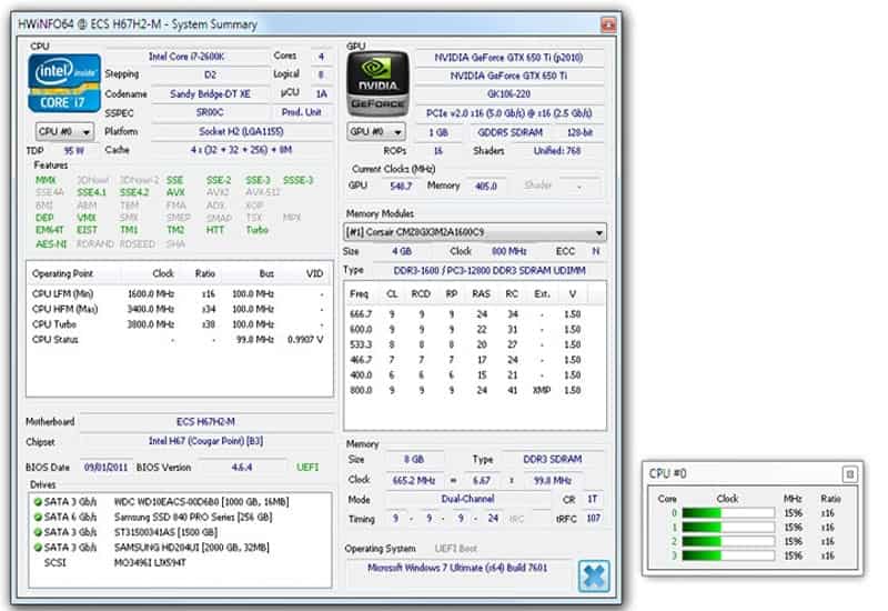 HWiNFO64 theo dõi nhiệt độ và hiệu năng phần cứng HWiNFO64: Công cụ đo nhiệt và hiệu năng chuyên sâu