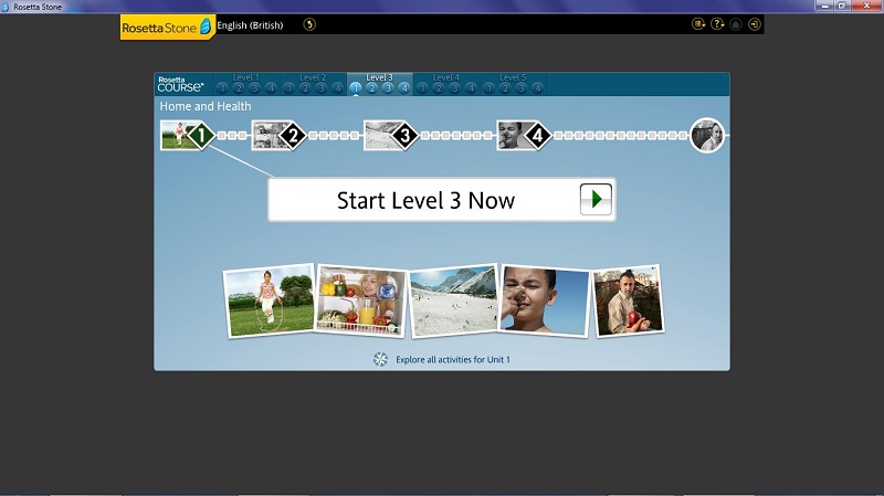 Rosetta Stone là phần mềm học tiếng anh sử dụng công nghệ của Mỹ