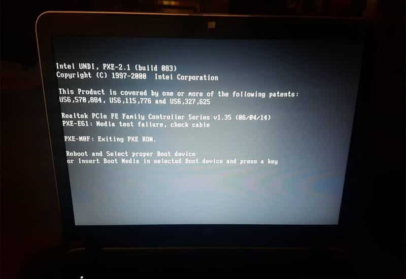 Tổng hợp các bước khắc phục lỗi Exiting PXE Boot Rom phổ biến nhất