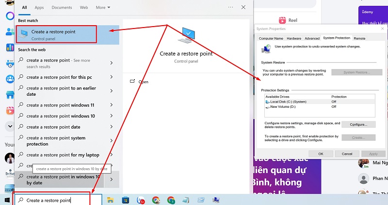 Khôi phục hệ thống nhờ System Restore