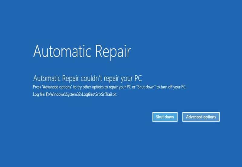 Vô hiệu hóa Automatic Repair để ngăn Windows tự khởi động sửa lỗi.