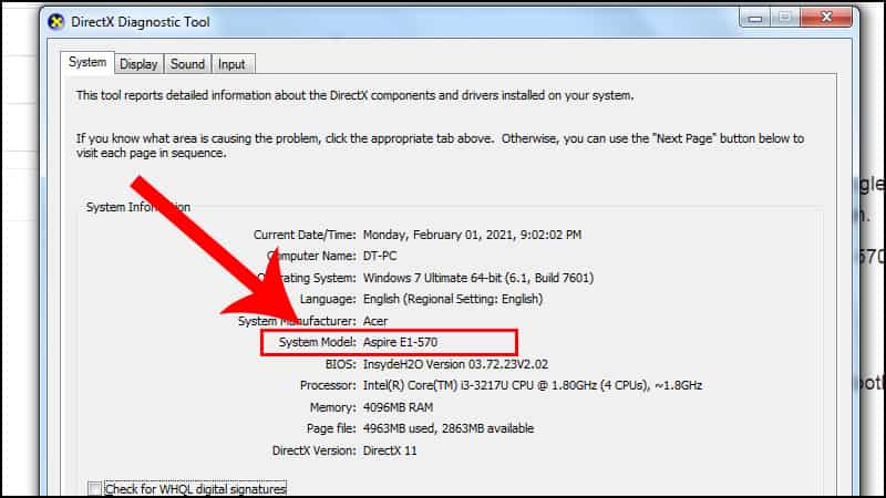 cách nhận diện hãng và model laptop