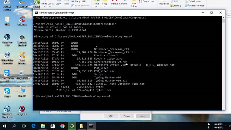 Dùng Cmd xóa file cứng đầu