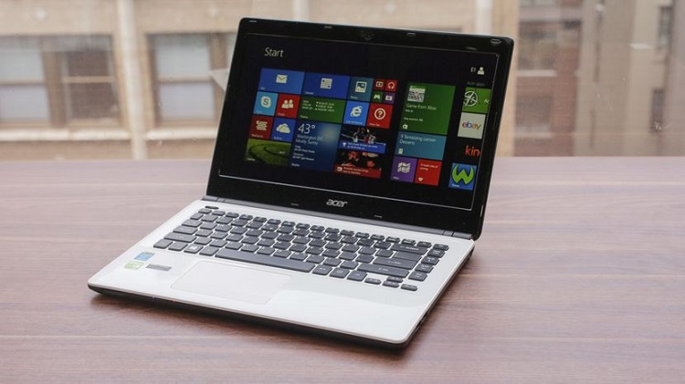Laptop Acer Aspire E1-472G cũng có kiểu dáng khá mỏng, nhẹ