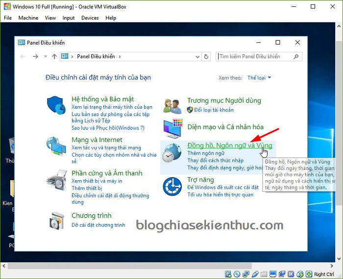Cách cài đặt tiếng Việt cho Windows 10